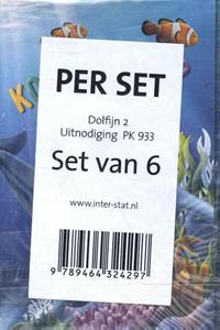 Interstat B.V. Uitnodigingen Dolfijn 2- PK 933 set van 6 -   (ISBN: 9789464324297)