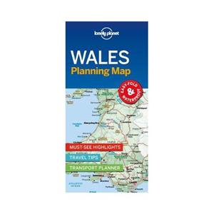 Lonely Planet  Wales Planning Map (1st Ed)