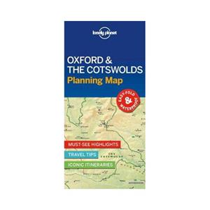 Lonely Planet  Oxford & The Cotswolds Planning Map (1st Ed)