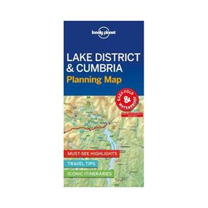 Lonely Planet  Lake District & Cumbria Planning Map (1st Ed)