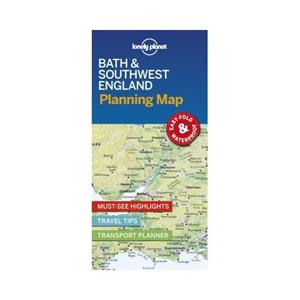 Lonely Planet  Bath & Southwest England Planning Map (1st Ed)