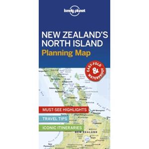 Lonely Planet  New Zealand's North Island Planning Map (1st Ed) - :