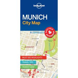 Lonely Planet  City Map Munich (1st Ed)