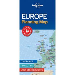Lonely Planet Global Limited Lonely Planet Europe Planning Map