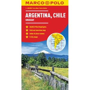 Paagman Argentina/chile map : and uruguay - Marco Polo