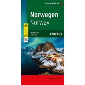 Freytag + Berndt Norwegen, Straßenkarte 1:600.000, freytag & berndt