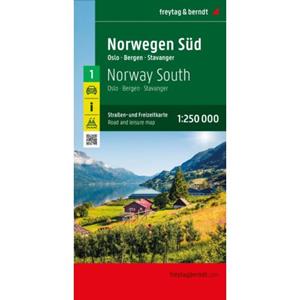 Freytag-Berndt u. Artaria Norwegen Süd, Straßen- und Freizeitkarte 1:250.000, freytag & berndt