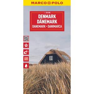 Mairdumont MARCO POLO Reisekarte Dänemark 1:350.000