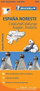 Michelin 574 España Noreste: Cataluña/Catalunya, Aragón, Andorra -   (ISBN: 9782067184220)