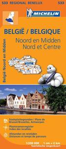 Michelin 533 België Noord en Midden - Belgique Nord et Centre -   (ISBN: 9782067183445)