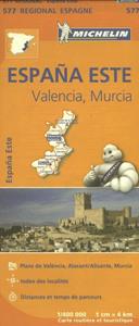 Michelin 577 España Este: Comunidad Valenciana, Murcia -   (ISBN: 9782067184374)