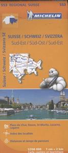 Michelin 553 Suisse Sud-Est - Schweiz Süd-Ost - Svizzera Sud-Est -   (ISBN: 9782067183766)