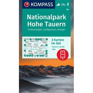 62damrak Kompass Wk50 Nationalpark Hohe Tauern, Grossvenediger - Kompass Wanderkarten