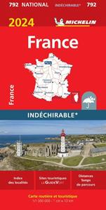 Michelin Wegenkaart 792 Frankrijk 2024 Scheurvast -   (ISBN: 9782067262386)
