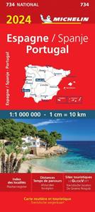 Michelin Wegenkaart 734 Spanje & Portugal 2024 -   (ISBN: 9782067262638)