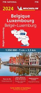 Wegenkaart 716 België & Luxemburg 2024 -   (ISBN: 9782067262836)