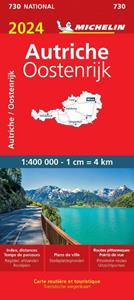 Michelin Wegenkaart 730 Oostenrijk 2024 -   (ISBN: 9782067262928)