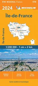 Michelin Wegenkaart 514 Ile-de-France 2024 -   (ISBN: 9782067262423)