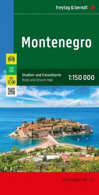 Freytag-Berndt u. Artaria Montenegro, Straßen- und Freizeitkarte 1:150.000, freytag & berndt