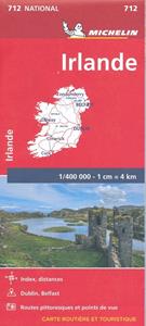 Michelin Wegenkaart 712 Ierland -   (ISBN: 9782067170193)