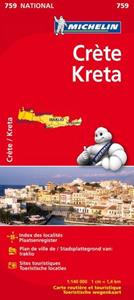 Michelin Wegenkaart 759 Kreta -   (ISBN: 9782067173194)