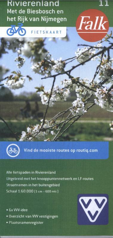 Falkplan Falk VVV Fietskaart 11 Rivierenland -   (ISBN: 9789028705234)