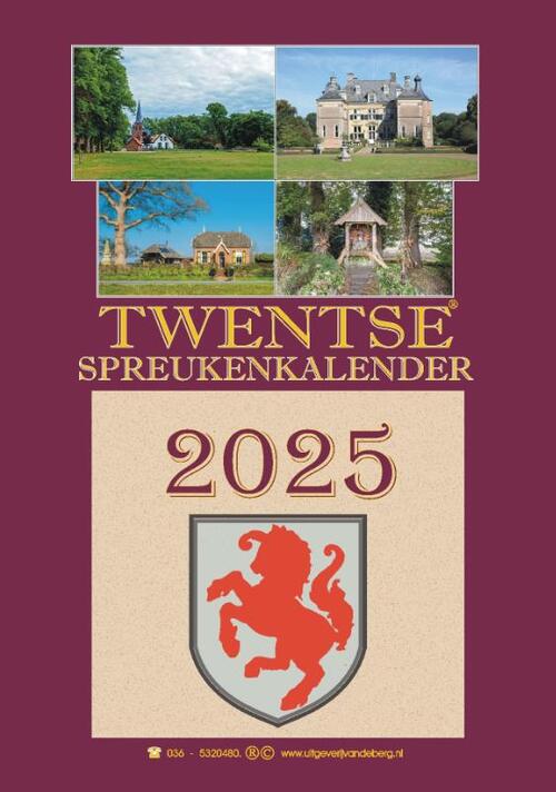 Berg Van De, Uitgeverij Twentse spreukenkalender 2025 -   (ISBN: 9789055125401)