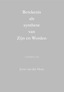 Joost van der Moer Betekenis als synthese van Zijn en Worden -   (ISBN: 9789464913897)