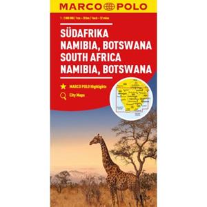 62damrak South Africa, Namibia & Botswana Marco Polo Map - Marco Polo