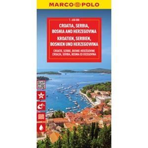 62damrak Marco Polo Kroatie, Servië, Bosnië - Marco Polo Wegenkaart