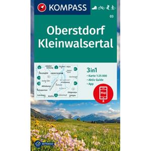 62damrak Kompass Wk03 Oberstdorf, Kleinwalsertal - Kompass Wanderkarten