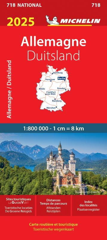 Michelin 718 Duitsland 2025 -   (ISBN: 9782067265356)