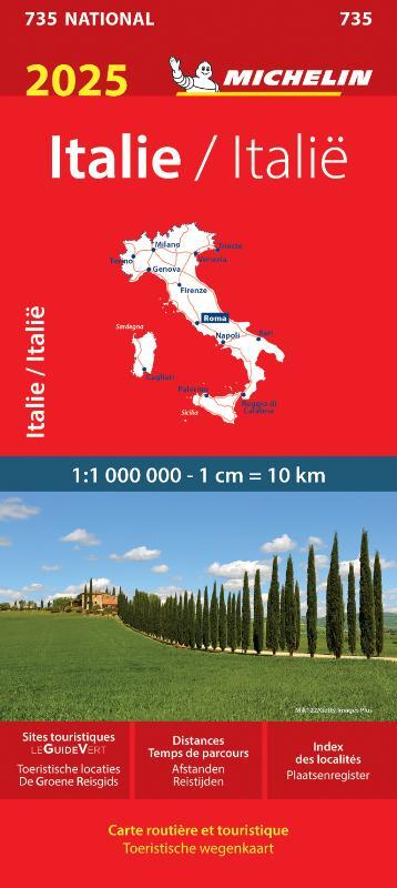 Michelin 735 Italië 2025 -   (ISBN: 9782067265462)