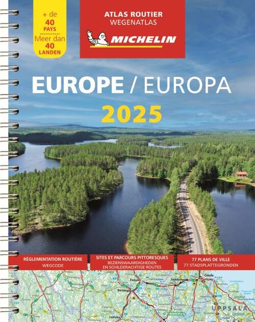 Michelin 9 Michelin Atlas Europa 2025 -   (ISBN: 9782067265189)