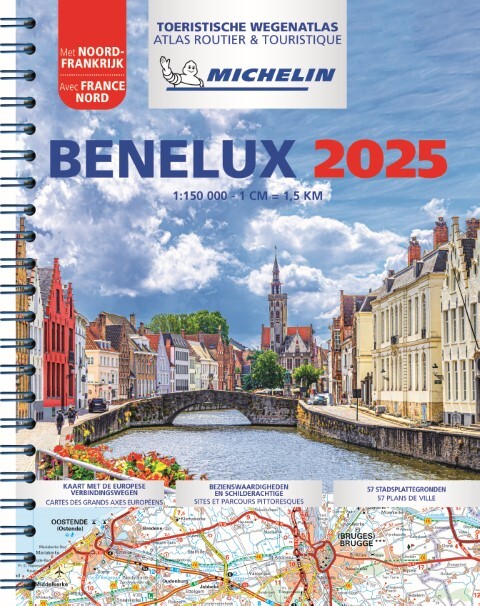 Michelin 9 Michelin Wegenatlas Benelux 2025 -   (ISBN: 9782067265509)