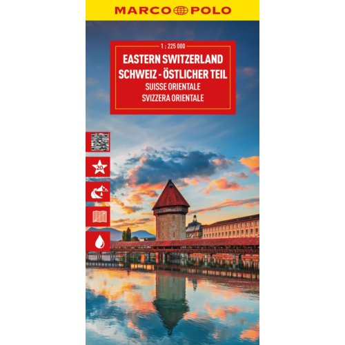 62damrak Marco Polo Wegenkaart Zwitserland-Oost - Marco Polo Wegenkaart