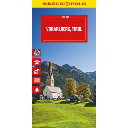 62damrak Marco Polo Wegenkaart Vorarlberg, Tirol - Marco Polo Wegenkaart