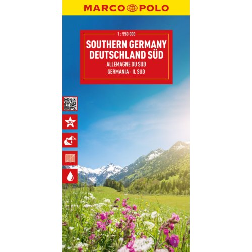 62damrak Marco Polo Reisekarte Deutschland Süd 1:550.000 - Marco Polo Verlag