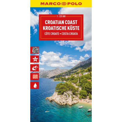 62damrak Marco Polo Wegenkaart Kroatische Kust, Istrië, Dalmatië - Marco Polo Wegenkaart