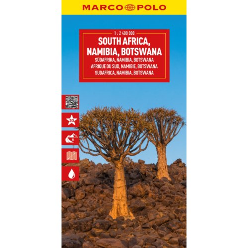 62damrak Marco Polo Wegenkaart Zuid-Afrika-Namibië - Marco Polo Wegenkaart