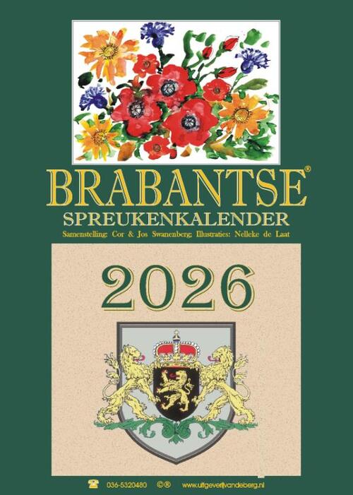 Cor Swanenberg Brabantse spreukenkalender 2026 -   (ISBN: 9789055125449)