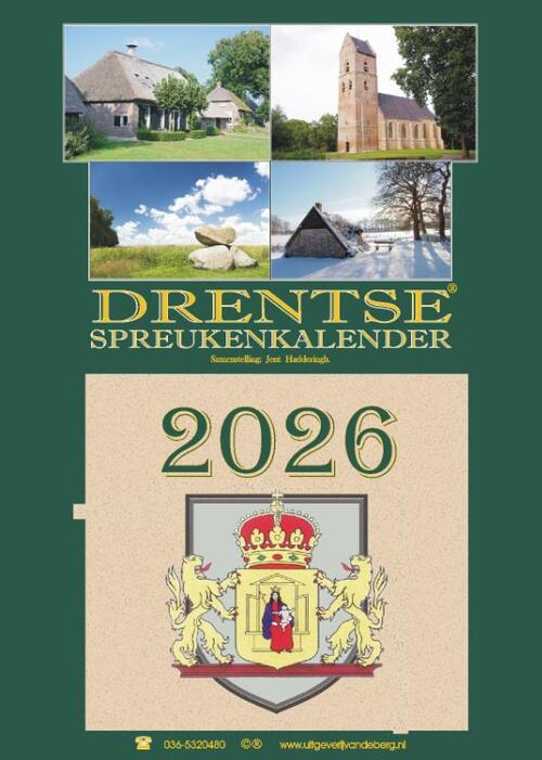 Jent Hadderingh Drentse spreukenkalender 2026 -   (ISBN: 9789055125470)
