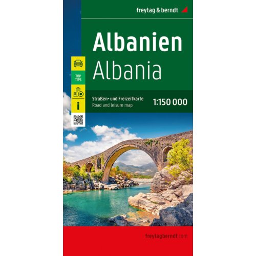 62damrak Albania Road And Leisure Map - Freytag & Berndt Auto + Freizeitkarten