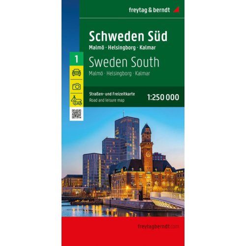 62damrak Sweden South Road And Leisure Map - Freytag & Berndt Auto + Freizeitkarten