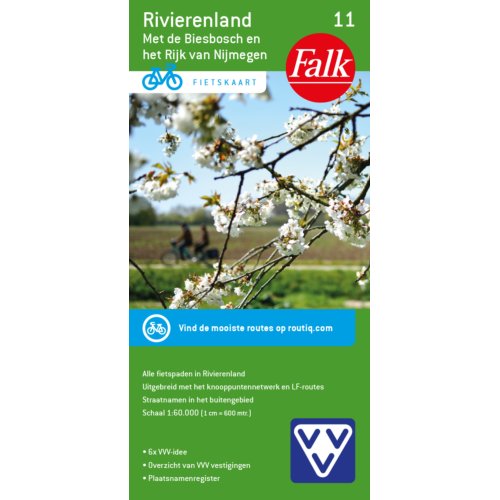 62damrak Falk Fietskaart 11 Rivierenland - Falkplan Fietskaart