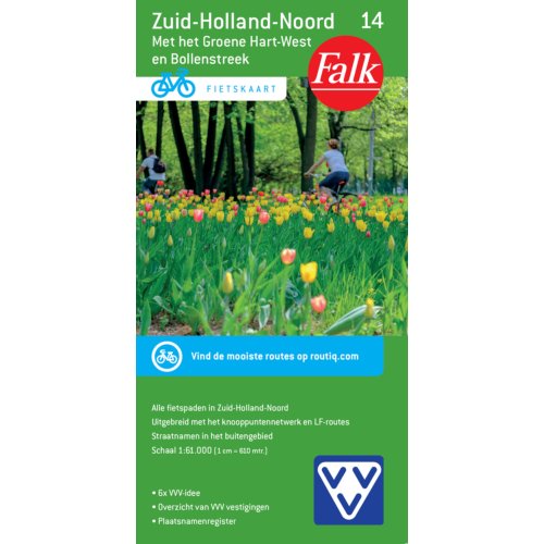 62damrak Falk Vvv Fietskaart 14 Zuid-Holland Noord - Falkplan Fietskaart