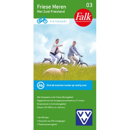 62damrak Falk Vvv Fietskaart 03 Friese Meren - Falkplan Fietskaart