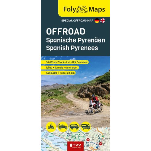 Tvv Touristik Verlag Gmbh Folymaps Offroad Spanish Pyrenees 1:250,000 - Foly Maps - Martin Schempp