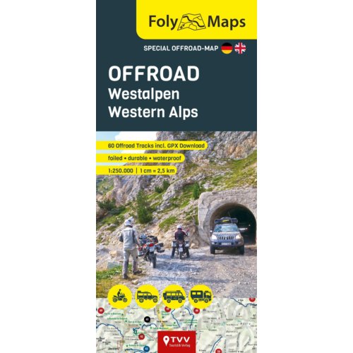 Tvv Touristik Verlag Gmbh Folymaps Offroad Western Alps 1:250,000 - Foly Maps - Martin Schempp