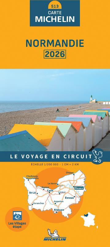 Michelin Wegenkaart 513 Normandie 2026 -   (ISBN: 9782067269255)